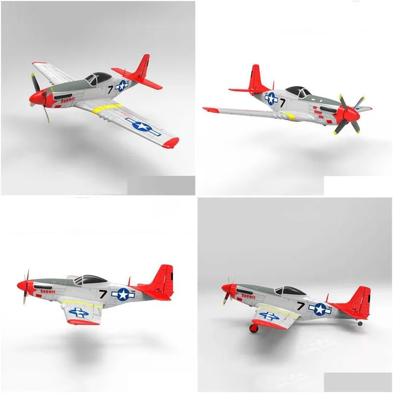 Electric Rc Aircraft Volantex 768-1 Mus Tang P51D 750Mm Wingspan Epo Warbird Airplane Rtf Drone Outdoor Toys For Children 211026 Ot36P
