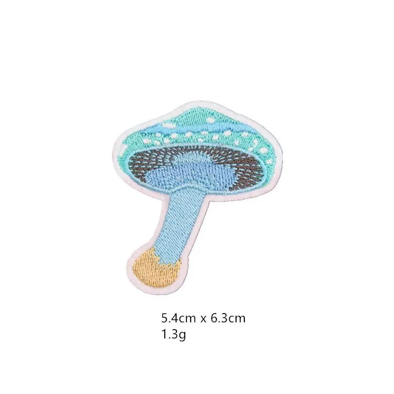 sewing notions mushroom applique embroideredes on kids clothes diy iron on for clothing shoes bags stickers cartoon badges