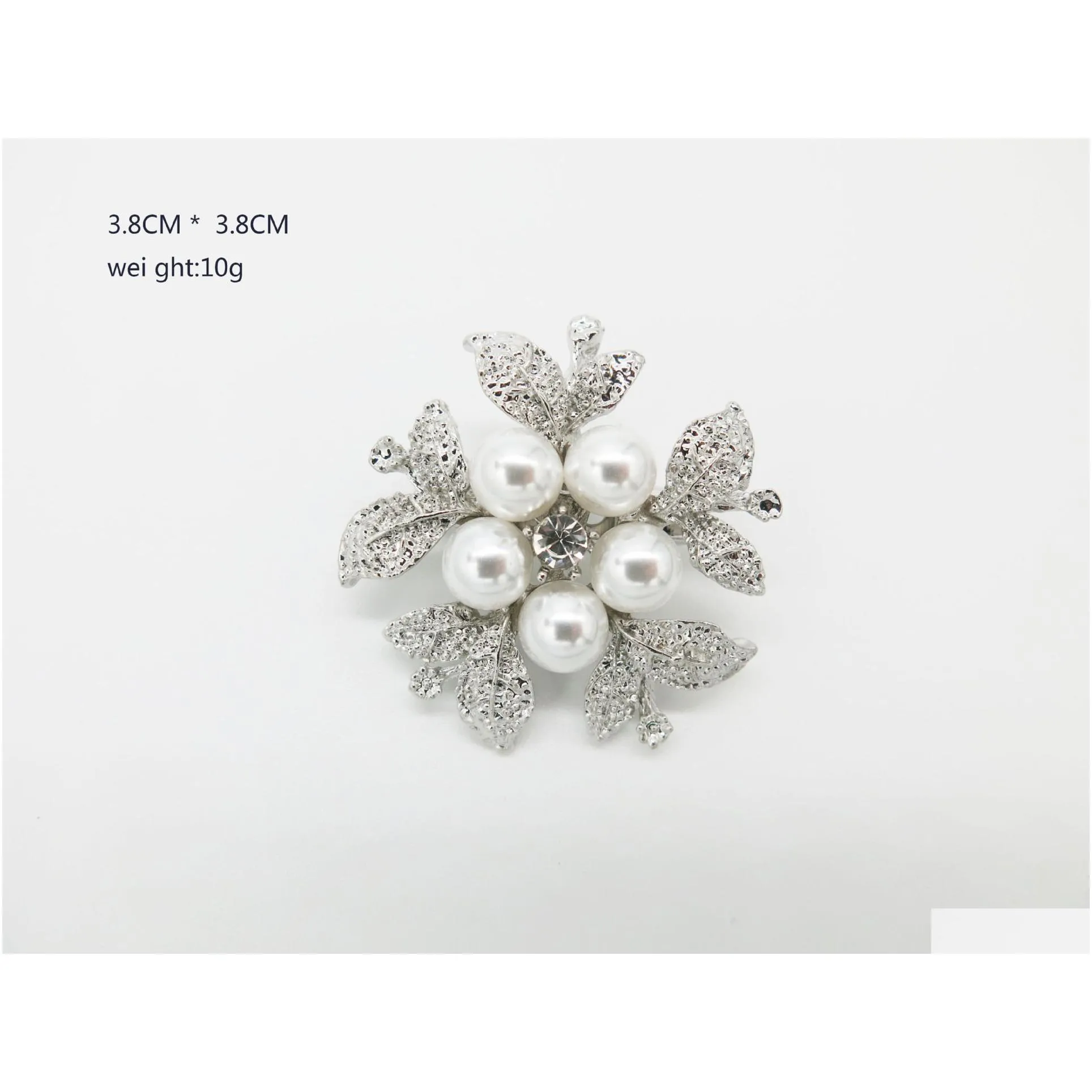 rhinestone pearl brooch for women fashion clothing pin diamond set flower brooches pins jewelry accessories female