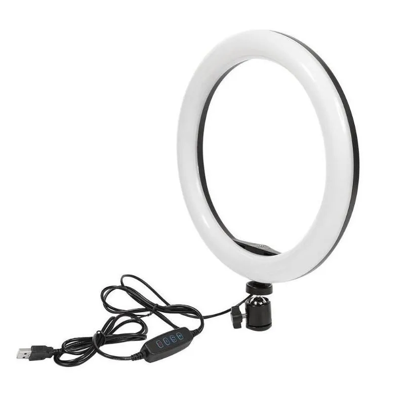 Other Lights & Lighting Dimmable Led Studio Camera Ring Light Phone Video Selfie Lamp With Tripod Holder Table Fill For Live Makeup Li Dhthl