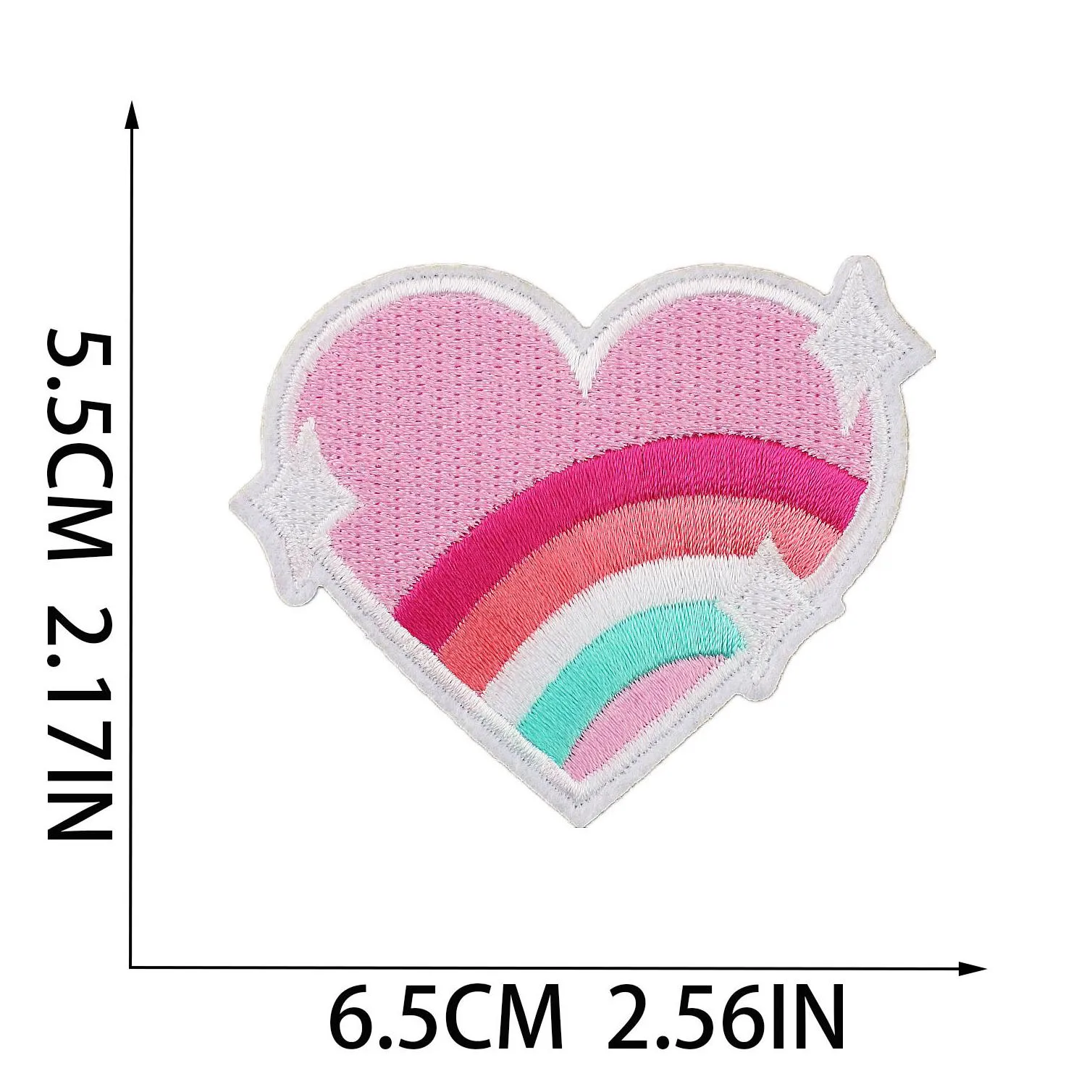 notions preppy iron ones pink love butterfly sew on embroidered applique decorative repair diy accessories for clothing backpack