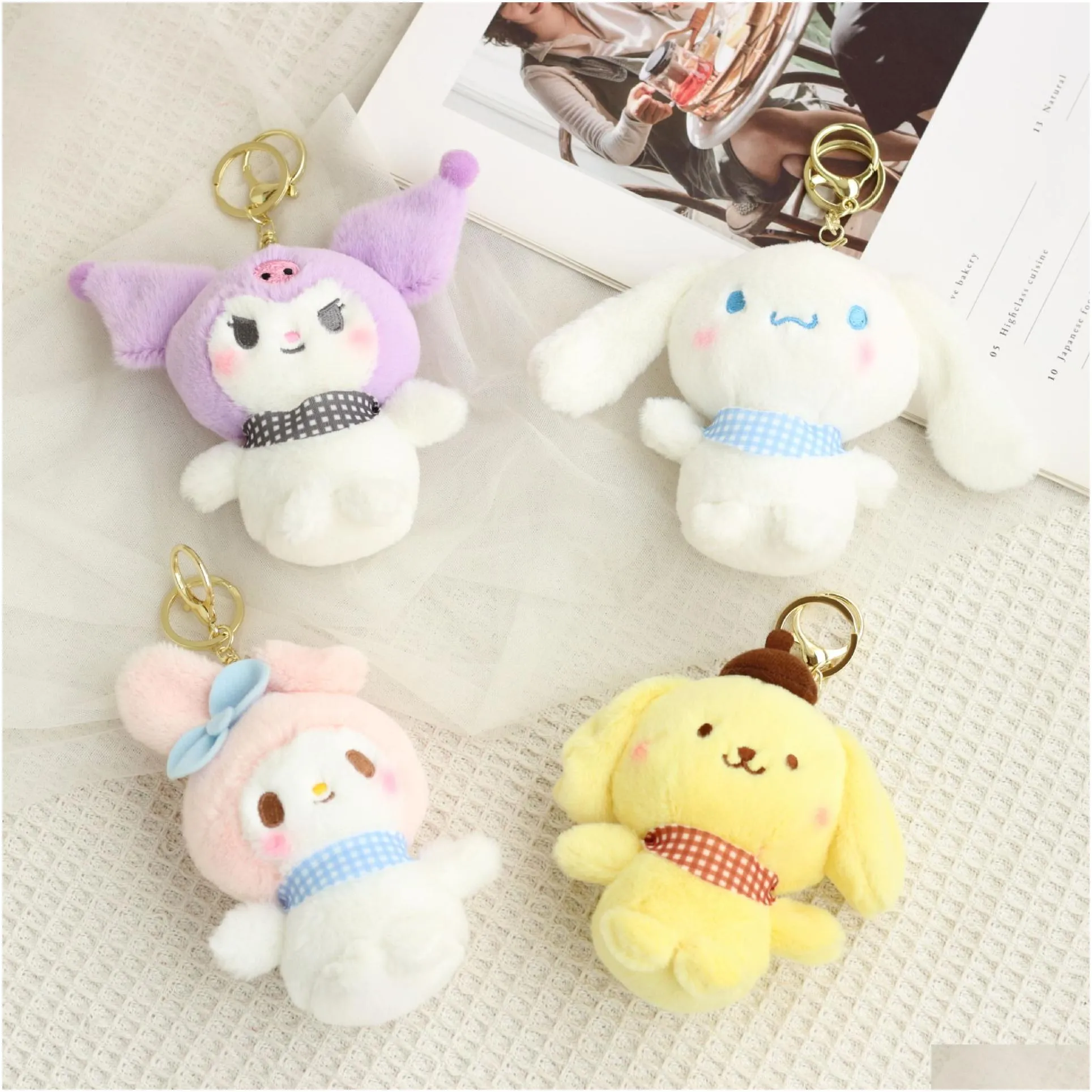 All kinds of Cuddly Stuffed doll schoolbag pendant Japanese cute Pudding dog Jade cinnamon PC pendant plush keychain