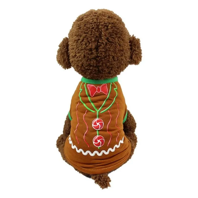 Dog Apparel Christmas Plover Hoodies Pet Dog Apparel Cat Costume Shirt Sweater For Santa Snowman Belt Casual Clothes Xs S M L Home Gar Dhats