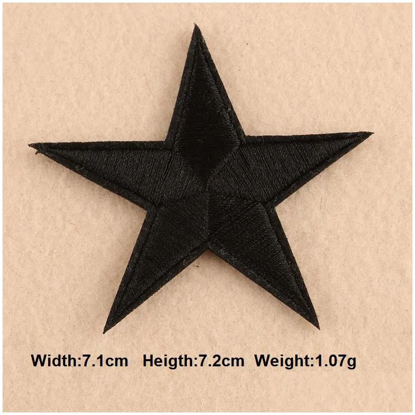 notions big star military embroideryes for clothing sew on clothes jeans applique garments badge stripe sticker iron on transfer