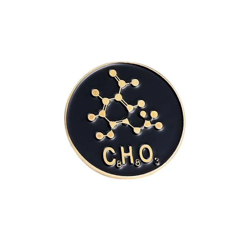 creative letter brooches mathematical pi alarm clock chemical formula brooch pins clothing decoration fashion jewelry accessories gift