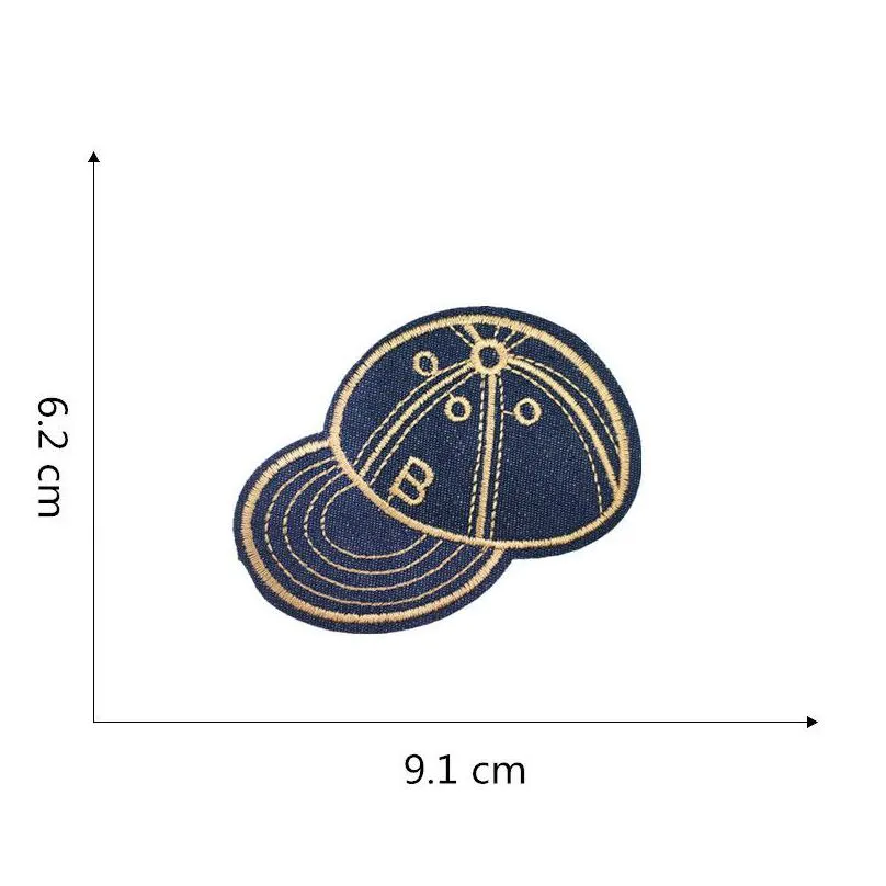 notions hats pattern embroidered iron on elbow denimes appliques cartoon animans fabric colthing accessories badge diy for kids clothes jeans