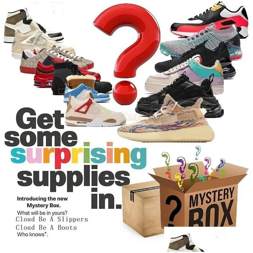 mystery box slippers sandals random style lucky choice men women trainers running basketball casual shoes surprised gift blind box