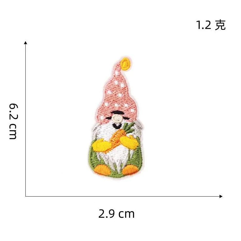 colorful iron ones sewing notions easter egg bunny embroidered sew applique repair for clothes jacket hat backpack jeans diy carft