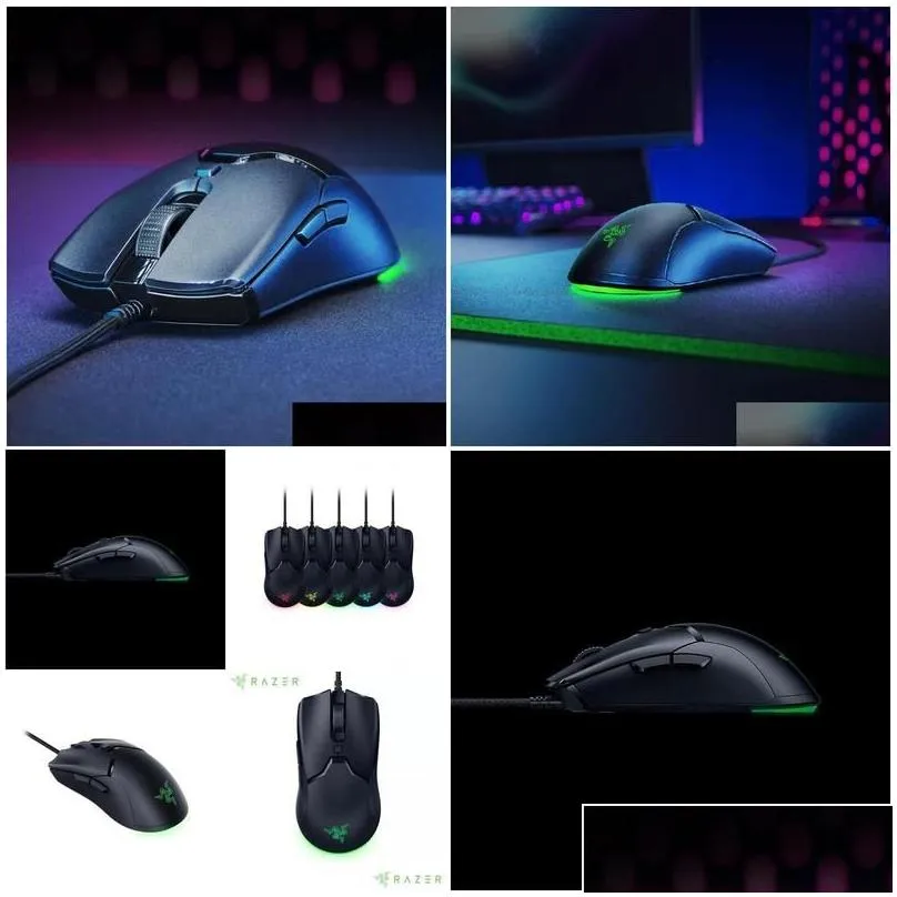 mice orignal razer viper mini gaming mouse 61g tralightweight design chroma rgb light 8500 dpi optail sensor drop delivery computers