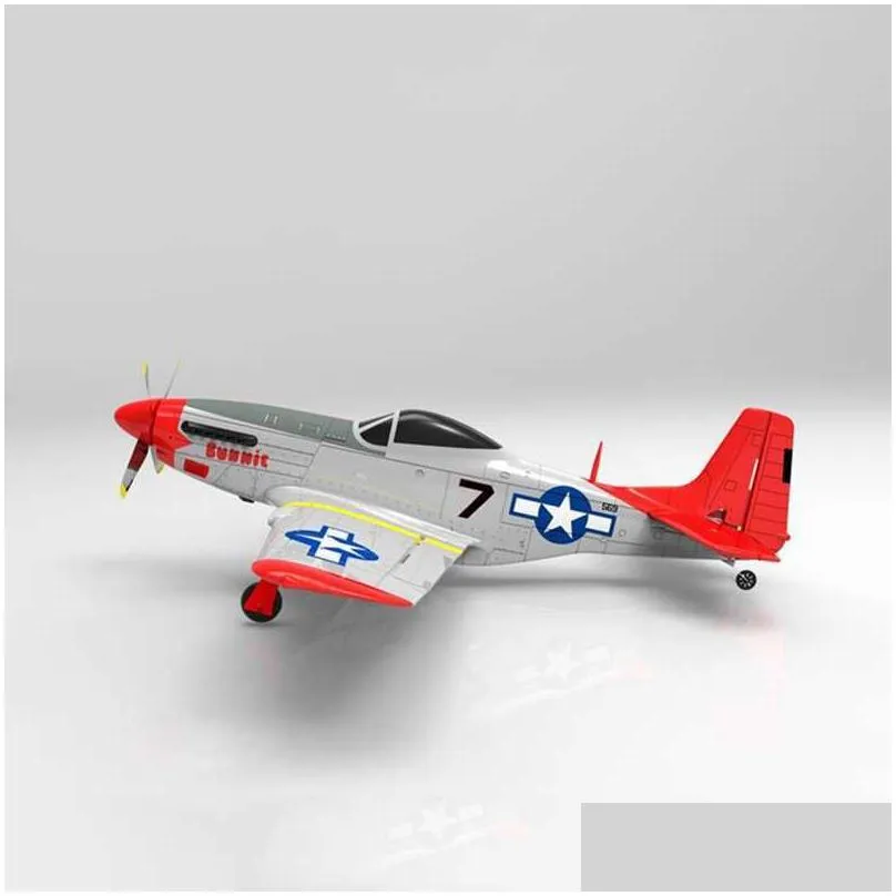 Electric Rc Aircraft Volantex 768-1 Mus Tang P51D 750Mm Wingspan Epo Warbird Airplane Rtf Drone Outdoor Toys For Children 211026 Ot36P