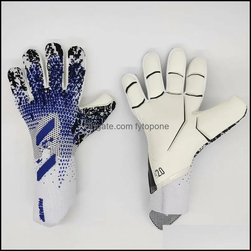 4mm goalkeeper gloves finger protection professional men football gloves adults kids thicker goalie soccer glove