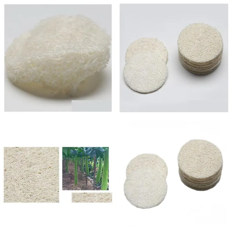 natural loofah facial pads makeup remove scrubber exfoliating face loofah pad small size luffa loofa