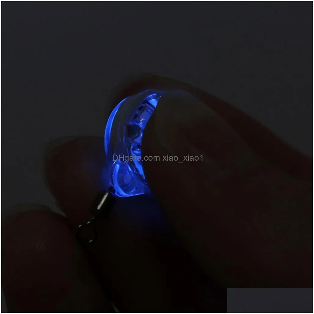 party favor mini fishing lure light led deep drop underwater eye shape fishing squid fishing bait luminous lure for attracting fish