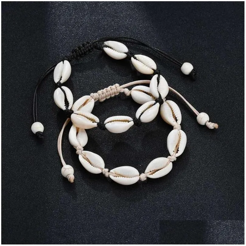 Anklets Anklets Sea Shell Ankle Bracelet For Women Anklet Jewellery Beach Boho Accessories Ancle Bracelets Foot Cheville Bijoux Jewelr Dhiv7