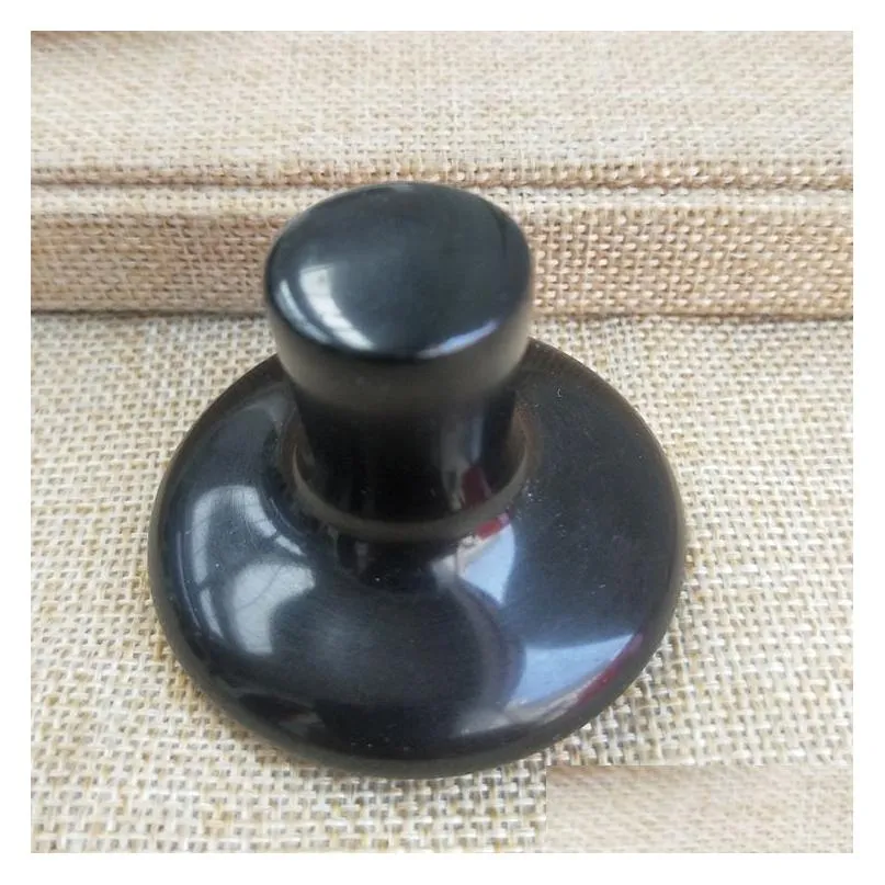 2021 natural jade mushroom massage stone carved back body point massager lava oil spa rocks