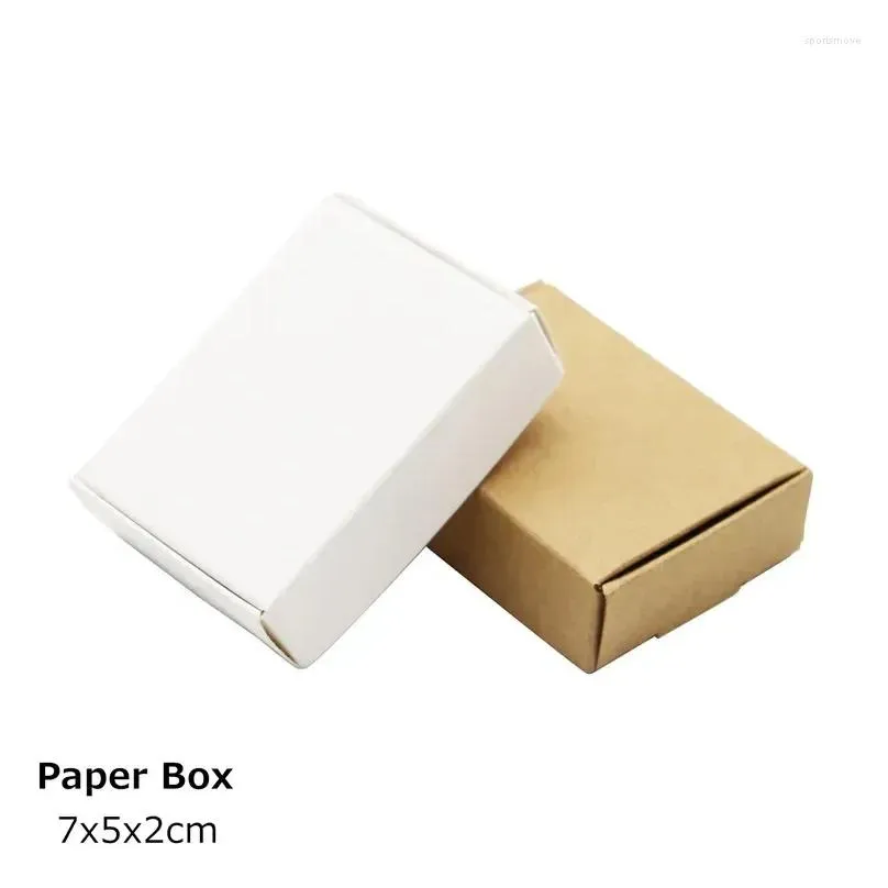 Gift Wrap Gift Wrap 10/30/50Pcs Mti Size Cute Square Kraft Box Packaging Wedding Party Favor Supplies Handmade Soap Chocolate Home Gar Dhj4N