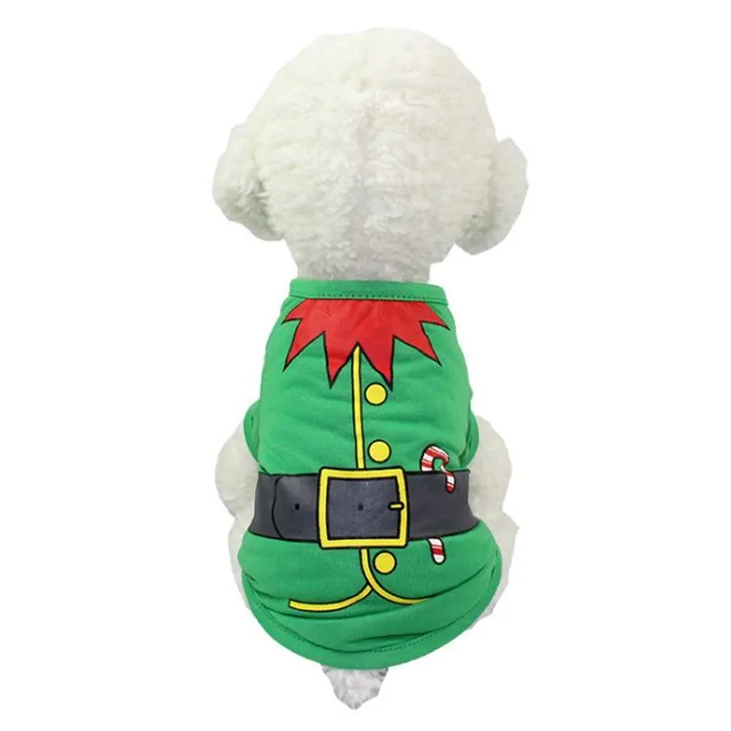 Dog Apparel Christmas Plover Hoodies Pet Dog Apparel Cat Costume Shirt Sweater For Santa Snowman Belt Casual Clothes Xs S M L Home Gar Dhats