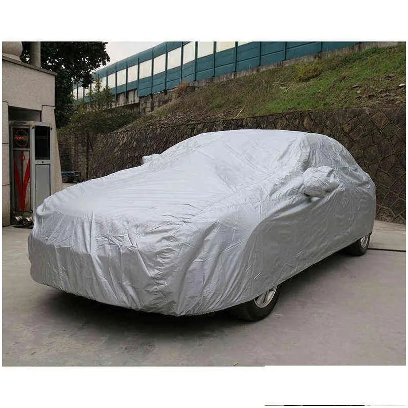 kayme full car covers dustproof outdoor indoor uv snow resistant sun protection polyester cover universal for bmw h220425