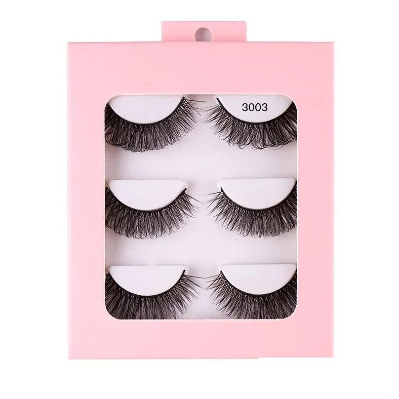 thick multilayer mink fake eyelashes naturally soft vivid reusable handmade russian curly lashes full strip lash extensions makeup