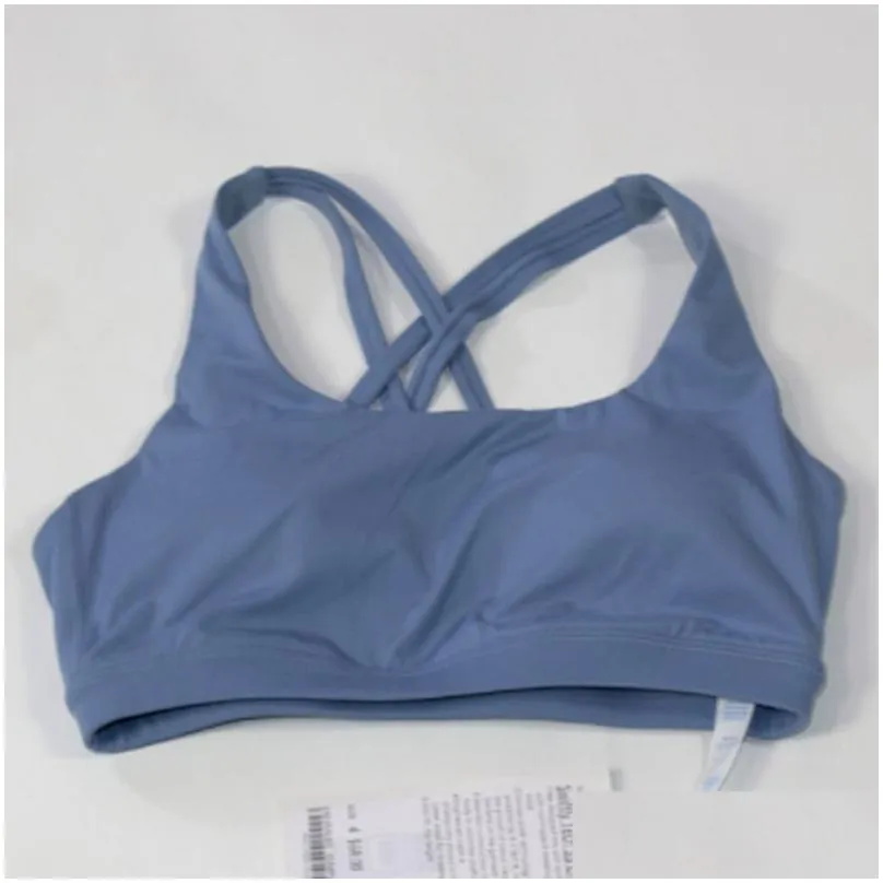 Yoga Outfit Lu-088 Woman Sports Top Yoga Bra Without Underwire Womens Vest Seamless Tops Underwear Gym Clothing For Fitness Sports Out Dhsl2