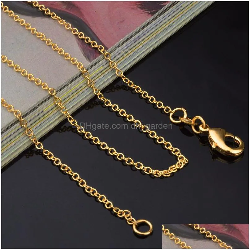 1mm electroplating fashion silver plated cross chain fine chains fashion necklace manufacturers
