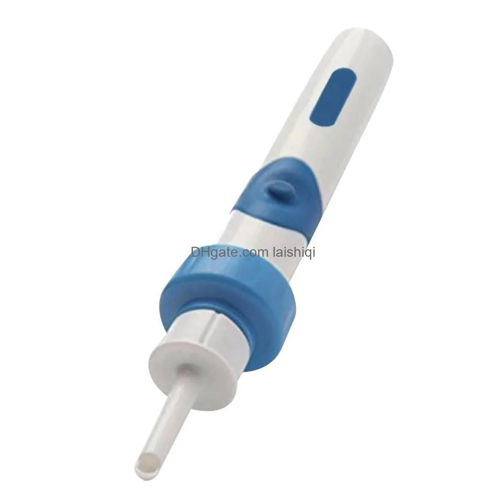 electric cordless safe vibration painless vacuum ear wax pick cleaner remover spiral earcleaning device dig wax earpick
