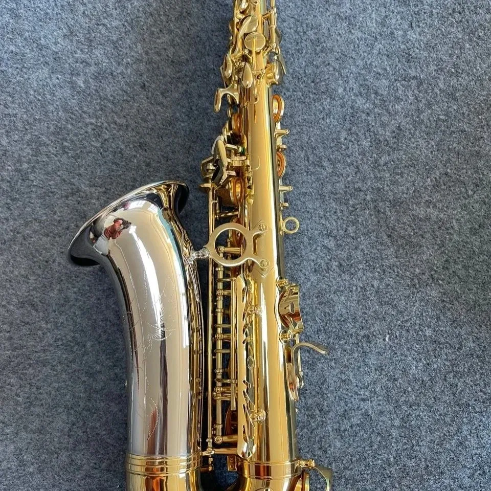 High-end original O37 one-to-one structure model drop E-tune professional Alto saxophone white copper tube body gold-plated SAX