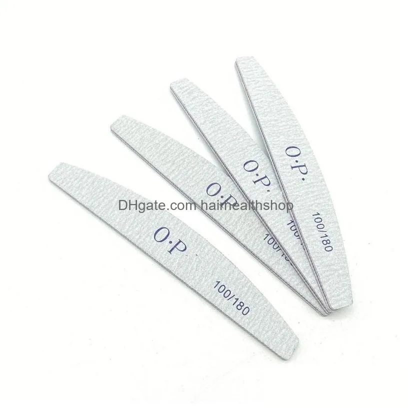 Nail Files Est Half Moon Plastic Nail File Grey Zebra Line Double-Sided Manicure Files 2 Types Drop Delivery Health Beauty Nail Art Sa Dhl5F