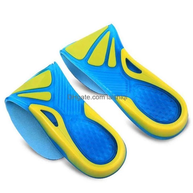 silicon gel running sport insoles shock absorption pads arch orthopedic insole foot care for plantar fasciitis heel spur4422400