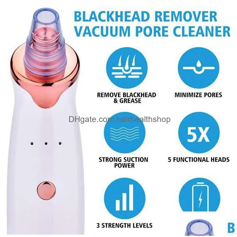 Cleaning Tools & Accessories Electric Blackhead Suction Instrument Removal Artifact Household Pore Cleaner Beauty Drop Delivery Health Dh1Tk