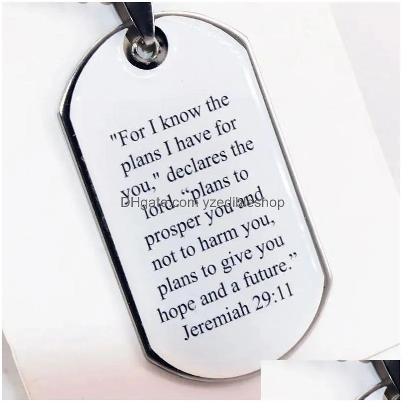 religious jesus cross lords prayer english stainless jewelry pendant with necklace for men women communion confirmation