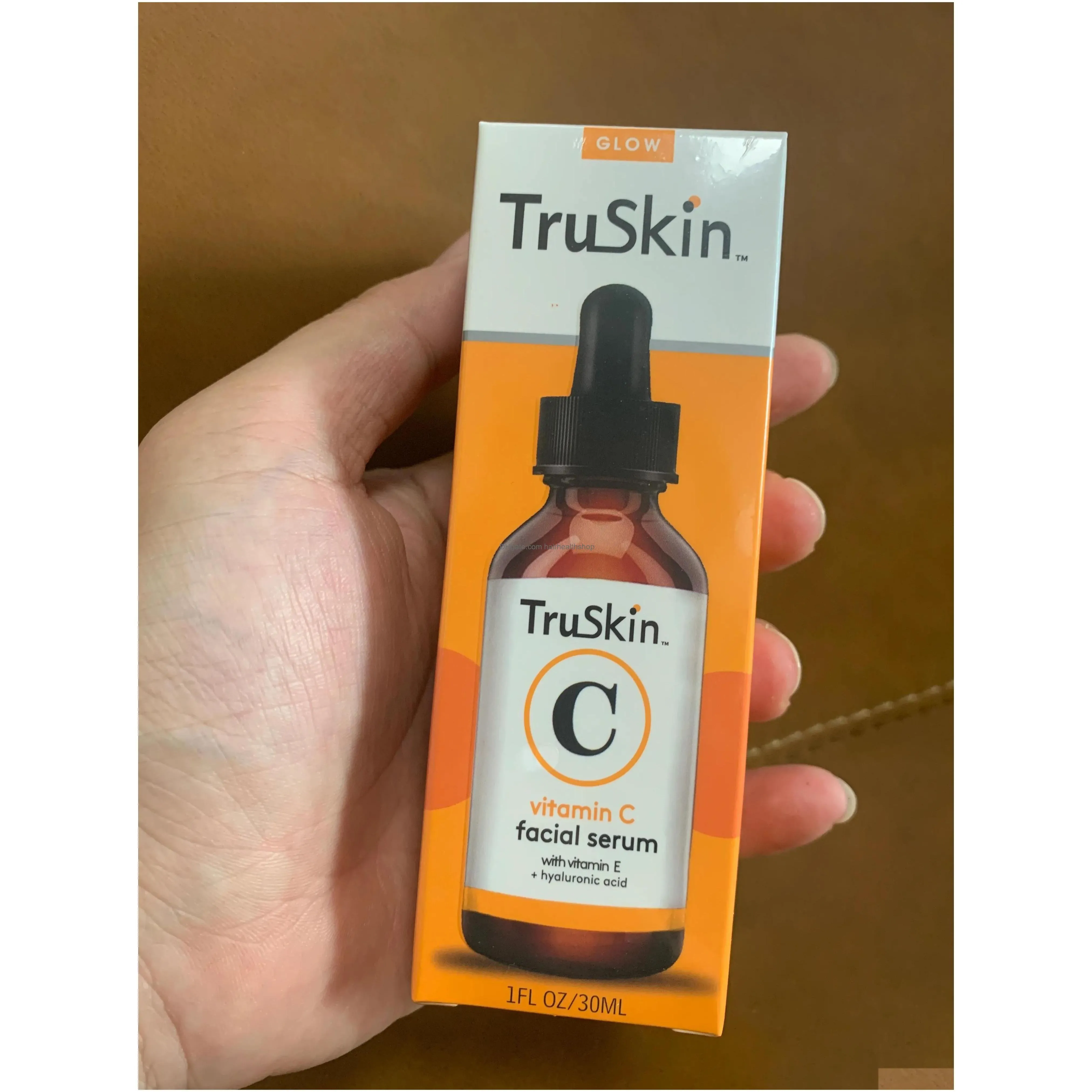  Oil 30Ml Truskin Vitamin C Facial Serum Hydrates Skin Visibly Boosts Radiance Face Care Dark Spot Cosmetics Drop Delivery He Dhhqa