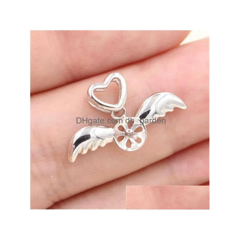 s925 sterling silver pendant accessories pearl silver accessories wholesale sterling silver pearl items pendant dolomite snowflakes