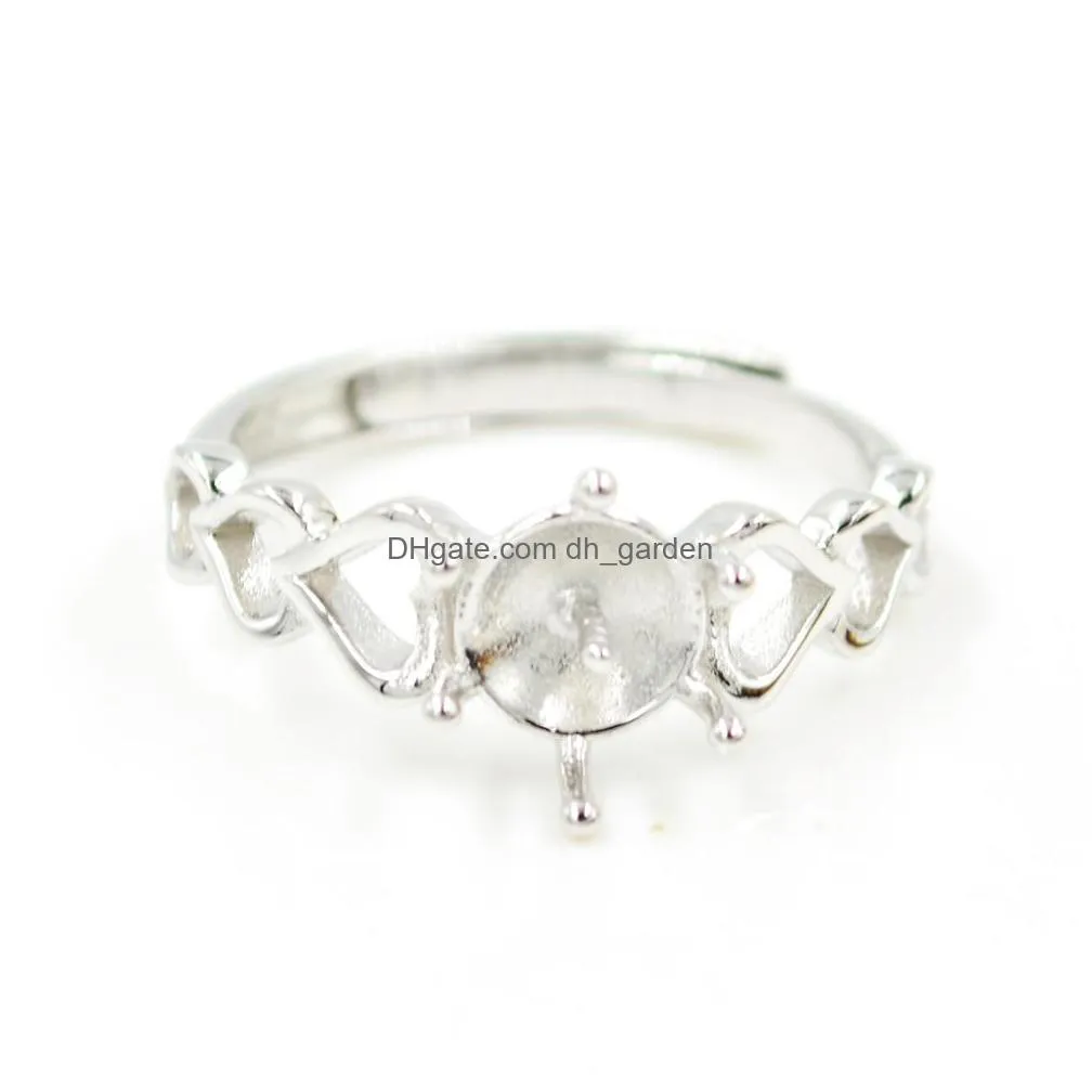 s925 sterling silver pearl ring settings fashion k gold fishtail mermaid pearl ring mounts accessories ps4mjz102