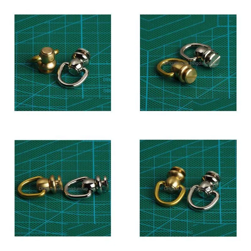 Craft Tools 6 Pieces Brass Swivels Ring Lock Buckle Handmade D Bag Lage Accessories Hanger Diy Hardware Part Home Garden Arts, Crafts Dh8Lc