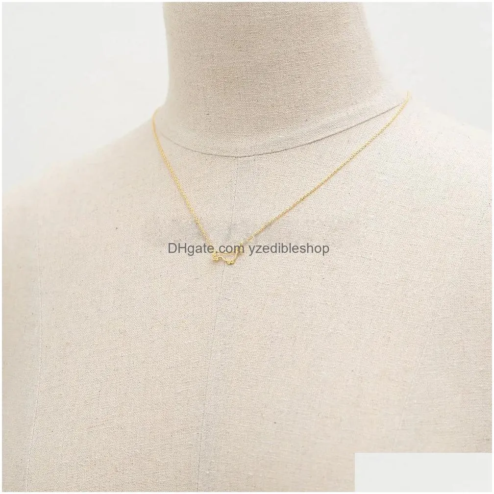 fashion dachshunds pendant necklaces dog frame pendant necklaces lovely animal series plated gold necklaces for women