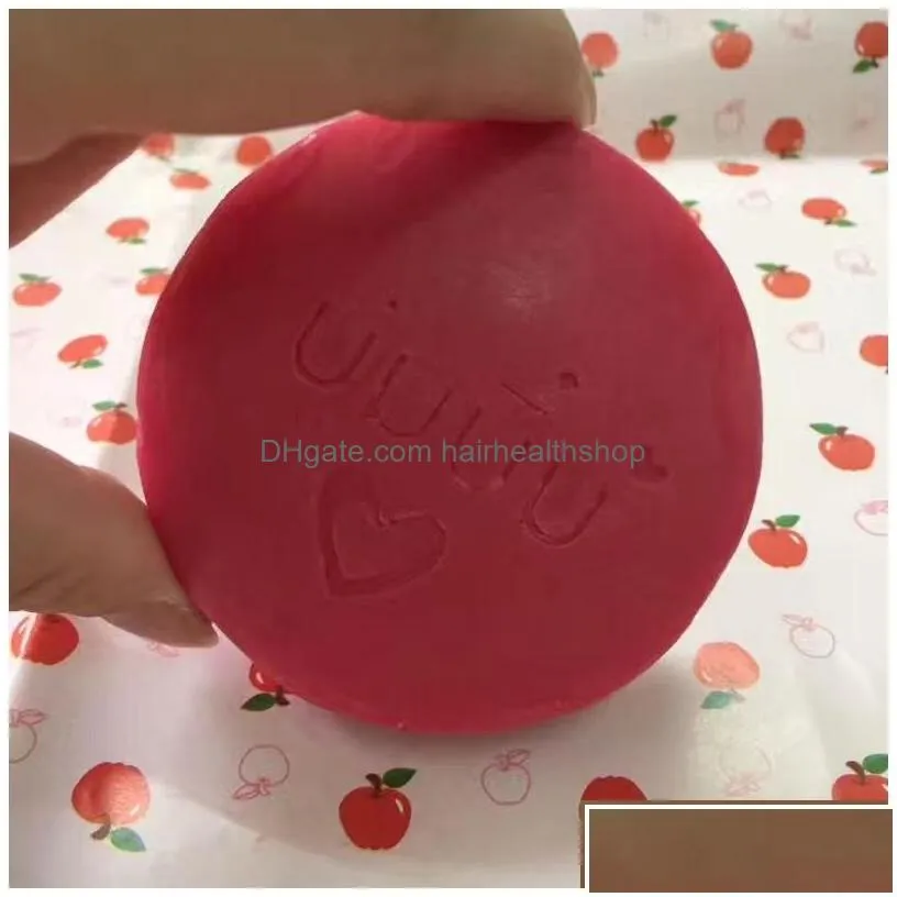 Handmade Soap Bumebime Handwork Whitening Soap With Fruit  Natural Mask White Bright Oil Drop Delivery Health Beauty Bath Bod Dhnhv