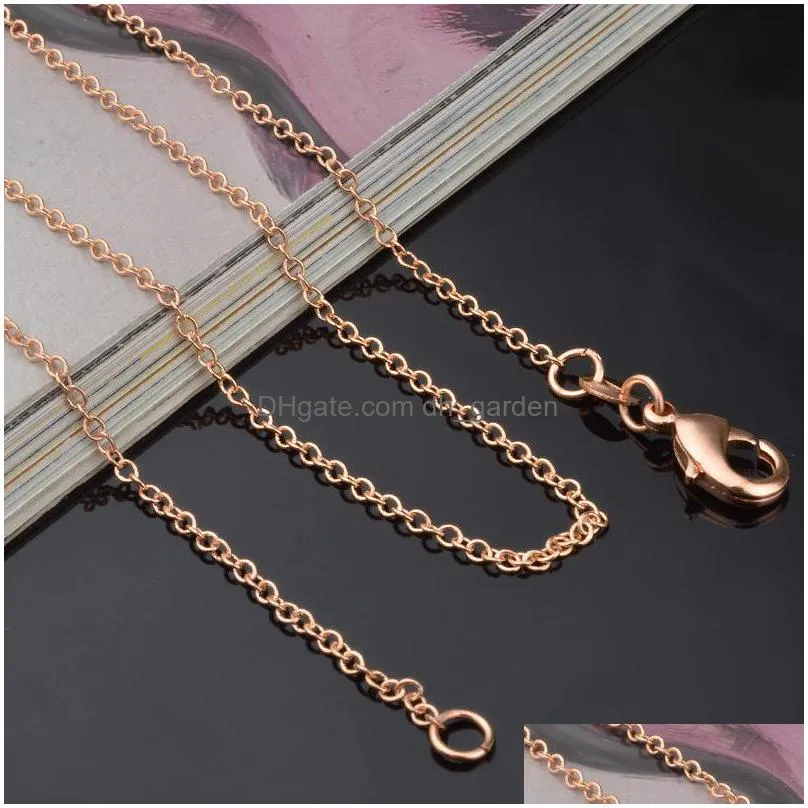 1mm electroplating fashion silver plated cross chain fine chains fashion necklace manufacturers