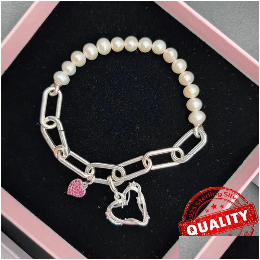 Charms 925 Sier Charms Beads Fit Women Charm Me Series Bracelet Wire Heart Medallion Jewelry Jewelry Findings Components Otwpr