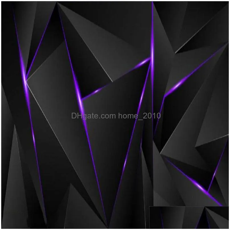 3d wallpaper three-dimensional black living room bedroom home decor wall covering 3d stereoscopic wallpaper