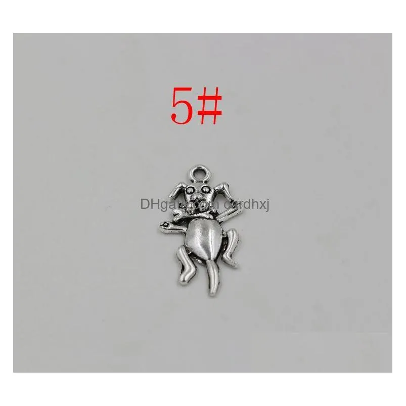 Charms 120Pcs Antiqued Sier Mixed Dog Pendant Diy Handmade Jewelry Bracelet Accessories Charms Jewelry Jewelry Findings Components Dhnit