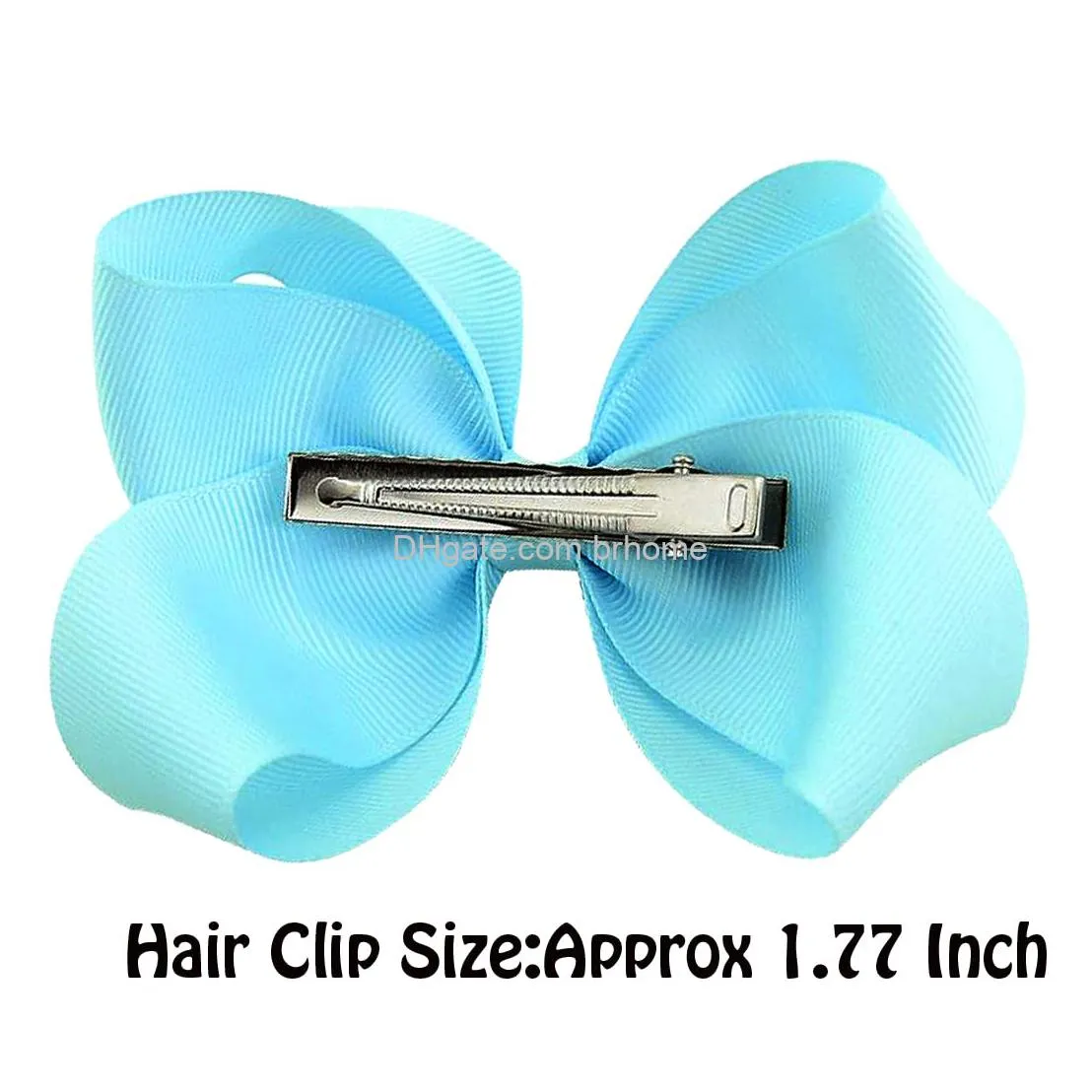 4.5 hair bows for girls grosgrain ribbon big hair bows alligator clips hair accessories for baby girls infants toddlers teens kids children