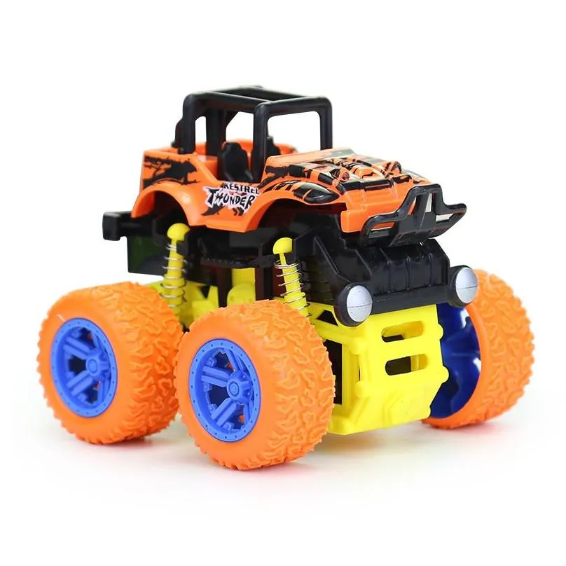 Parts Accessories Inertial Pl Back Stunt Car Kid Truck Toys For Boys Off-Road Vehicles Four-Wheel Drive Model Baby Educational Chil Otdmp