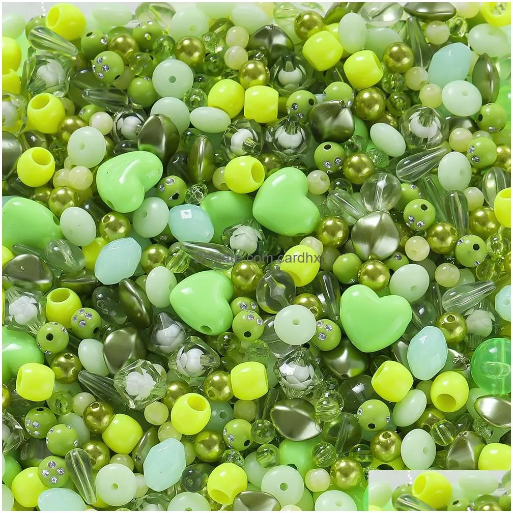 Spacers 300G Acrylic Mixed Bead Loose Childrens Jewelry Hair Phone Chain Accessories Jewelry Jewelry Findings Components Dhd7E