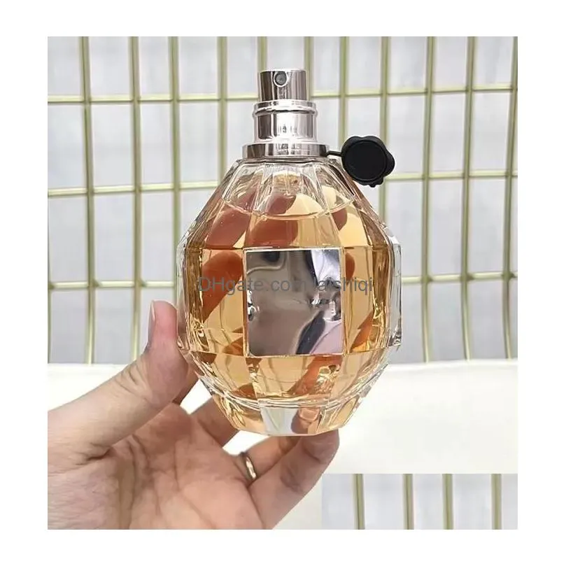 designer perfume flower boom 100ml for lady eau de parfum sugar bowknot body spray long lasting good smell