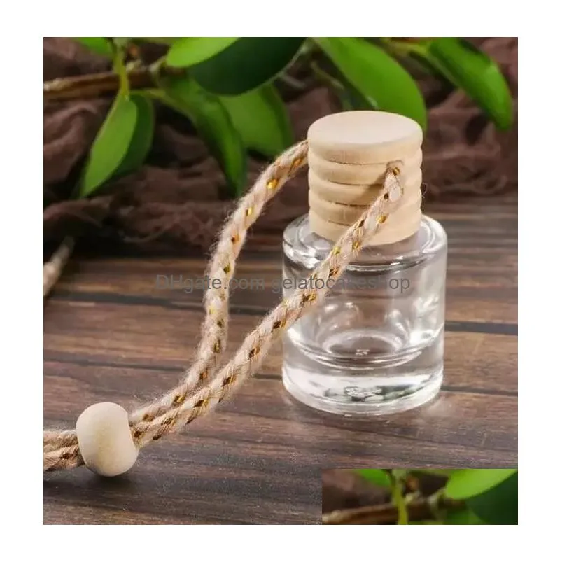ups car hanging favors glass bottle essential oils diffusers empty perfume aromatherapy refillable diffuser air fresher fragrance pendant ornament