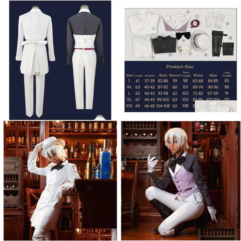 Anime Costumes The Case Study Of Vanitas Cosplay Noe Archiviste Costume No Karte Uniform Apparel Costumes Cosplay Ot9Pt