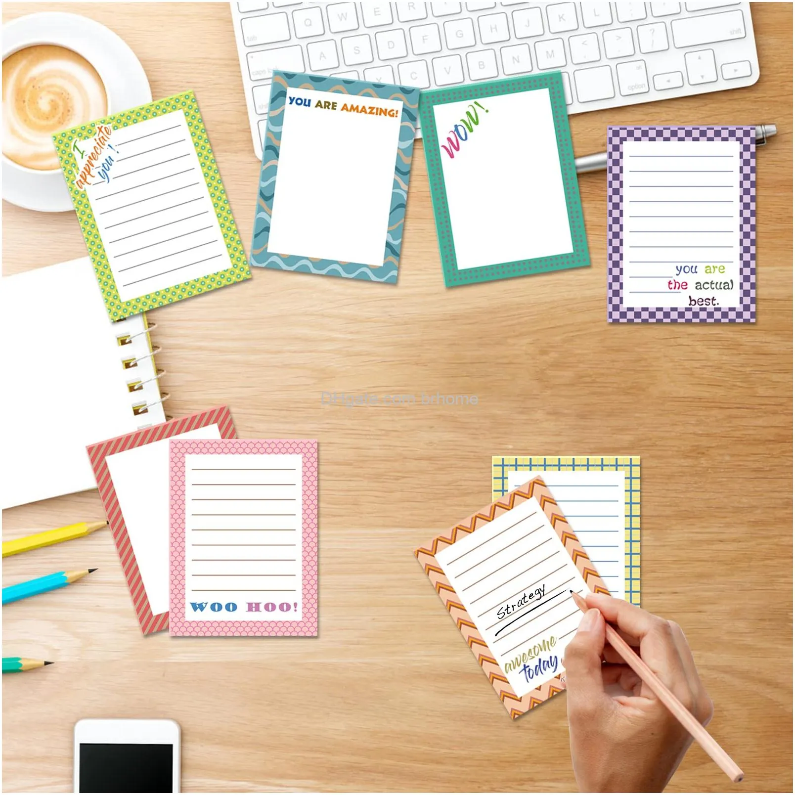 inspirational sticky notes 480 sheets motivational notepads appreciation sticky note assortment funny memo pads adhesive memo pad for reminder studying travel office supplies 3 x 4 inch