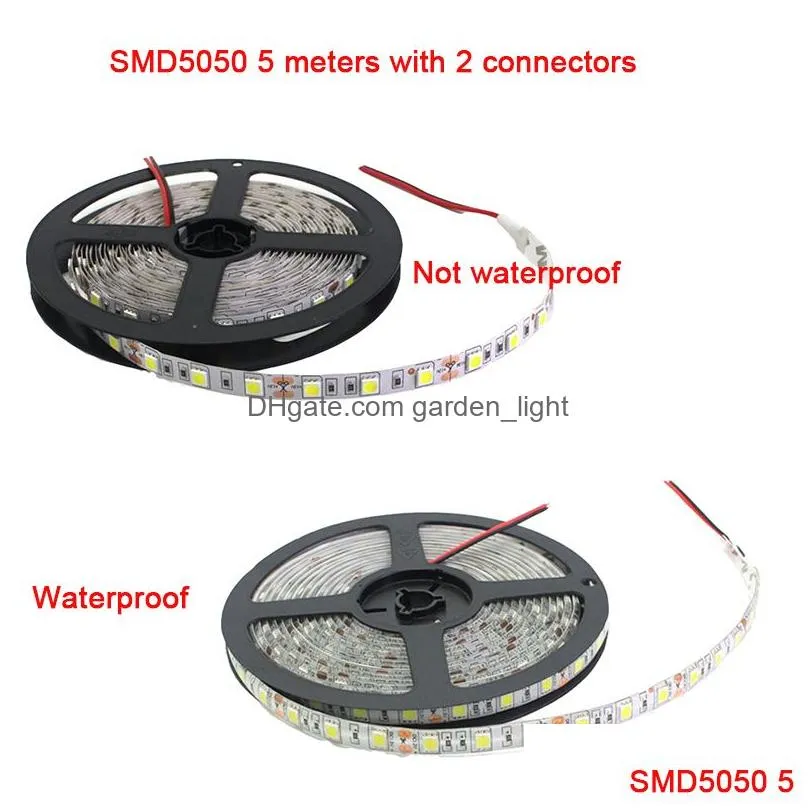 led strip light kit flexible smd2835 5050 300leds tape light 5 m 12v dc led aquarium decoration makeup light for home party christmas