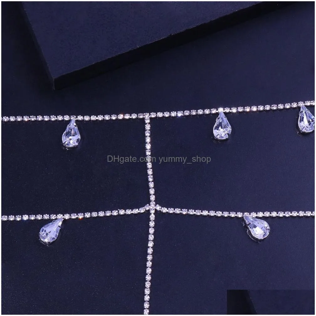 other stonefans sexy multi layer leg chain crystal pendant for women fashion bikini bling thigh chain body jewelry gifts 221008